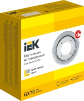 LIGHTING Светильник 4115 встраиваемый под лампу GX70 хром IEK LUVB0-GX70-1-K23