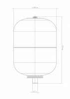 Бак расширительный В 14, металлический фланец Джилекс 7814