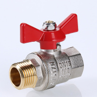 Кран шаровой 1/2' ВН ручка бабочка BASE VALTEC VT.218.N.04 AAV218004