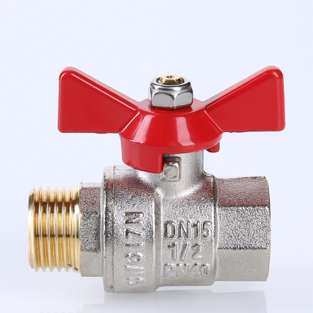 Кран шаровой 1/2' ВН ручка бабочка BASE VALTEC VT.218.N.04 AAV218004