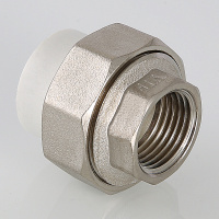 Муфта разъемная 20 х 1/2' ВР полипропиленовое PPR белое VALTEC VTp.762.0.02004 PV7622004  