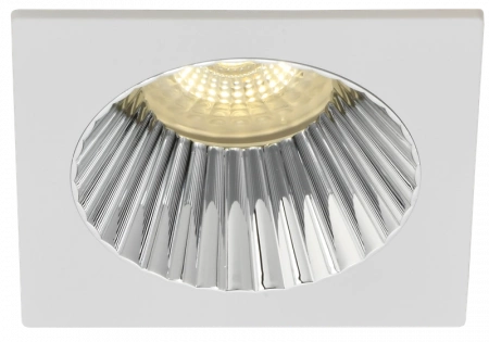 LT-UVB0-4109-GU10-1-K23 LIGHTING Светильник 4109 встраиваемый поворотный под лампу GU10 белый/хром пластик IEK 