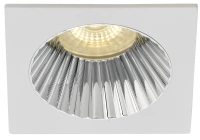 LIGHTING Светильник 4109 встраиваемый поворотный под лампу GU10 белый/хром пластик IEK LT-UVB0-4109-GU10-1-K23