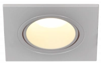 LIGHTING Светильник 4101 встраиваемый под лампу MR16 квадрат пластиковый белый IEK LT-UVB0-4101-GU05-1-K01