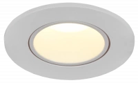 LIGHTING Светильник 4104 встраиваемый под лампу MR16 круг пластиковый белый IEK LT-UVB0-4104-GU05-1-K01
