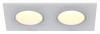 LIGHTING Светильник 4102 встраиваемый под лампу 2хMR16 квадрат пластиковый белый IEK LT-UVB0-4102-GU05-2-K01