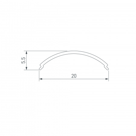 Экран SL-KANT-H16 ROUND OPAL (ARL, Пластик) Arlight 024038