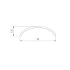 Экран SL-KANT-H16 ROUND OPAL (ARL, Пластик) Arlight 024038