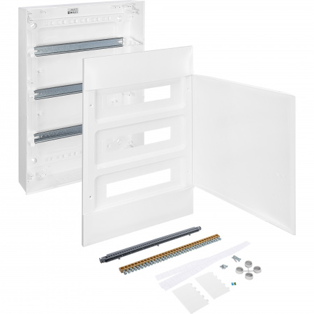 Practibox S Пластиковый щиток Навесной (ЩРн-П) 3X18 Белая дверь Legrand 137608