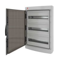 Щиток настенный с дверцей 54 мод.,IP65, серый, с клеммным блоком 63А DKC RB54W6TGD