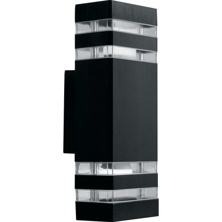 DH0807 41154 Светильник НБУ-2х60w вверх/вниз Е27 IP54 черный FERON 