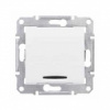 SDN1400121 Выключатель одноклавишный, с подсветкой, в рамку, белый Schneider Electric 