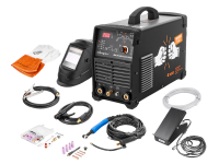 Инвертор сварочный TIG 200 P AC/DC ''REAL'' (E201B) Black (маска+педаль+перчатки) СВАРОГ 00000099292