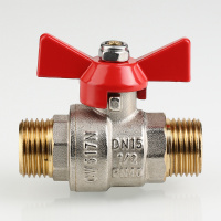 Кран шаровой 1/2' НН ручка бабочка BASE VALTEC VT.219.N.04 AAV219004