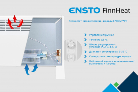 EPHBM07PR Конвектор электрический FinnHeat 750 Вт ENSTO 