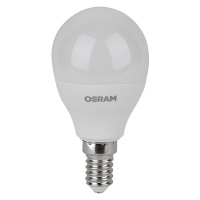 Лампа светодиодная LED 7 Вт E14 6500К 560Лм шарик 220 В (замена 60Вт) OSRAM упак 5 шт LEDVANCE 4058075578166
