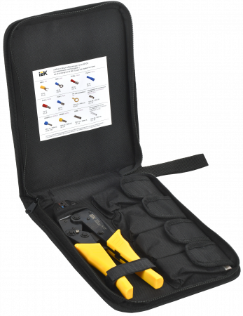 Набор клещи обжимные КО-01 + 4 сменных матриц ARMA2L 3 IEK A2L3-NK11-05-01