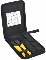 Набор клещи обжимные КО-01 + 4 сменных матриц ARMA2L 3 IEK A2L3-NK11-05-01