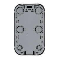 Розеточный блок двойной (розетка двойная) с       заземлением -Legrand Quteo - с предварительным    подключением со шторками IP20 16А 250В винтовые   зажимы накладной монтаж - чёрный матовый 782475