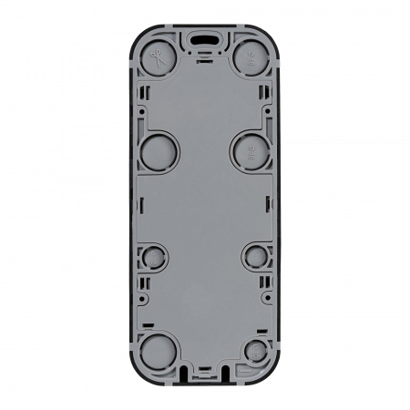 Розеточный блок тройной (розетка тройная) с       заземлением -Legrand Quteo - с предварительным    подключением со шторками IP20 16А 250В винтовые   зажимы накладной монтаж - чёрный матовый 782473