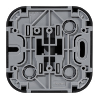 Переключатель одноклавишный - Legrand Quteo IP20 - 10A 250В винтовые зажимы - чёрный матовый 782477