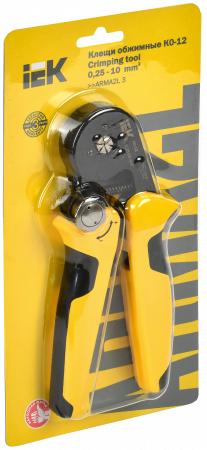 Клещи обжимные КО-12 0.25-10мм2 (шестигранник) ARMA2L 3 IEK A2L3-KL10-C025-010-12
