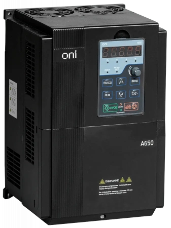 Преобразователь частоты A650 380В 3Ф 18.5kW 37А ONI A650-33E18T