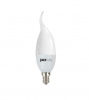 Лампа светодиодная LED 9Вт Е14 теплый матовая свеча на ветру JazzWay 2859518A