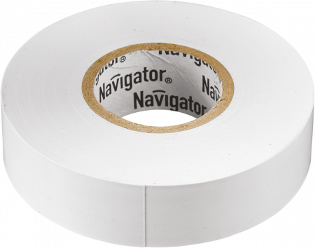 Изолента ПВХ белая 15мм 20м Navigator Group 71102 17349