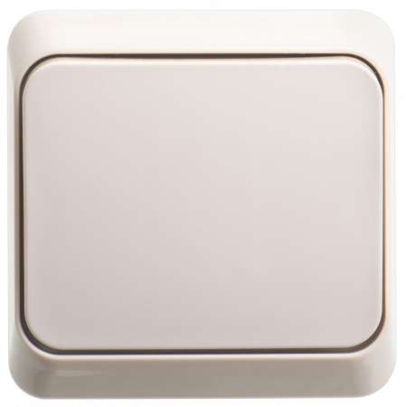 BA10-001K ЭТЮД Выключатель одноклавишный наружный бежевый сх.1 Systeme Electric 