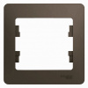 GLOSSA Рамка 1 пост шоколад Systeme Electric GSL000801