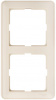 W59 Рамка 2 поста бежевая Systeme Electric KD-2-28
