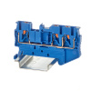 Клемма проходная , зажим push-in, 3 точки подключения, 2.5 кв.мм, синяя DKC VPR-2.5-TWIN-BU
