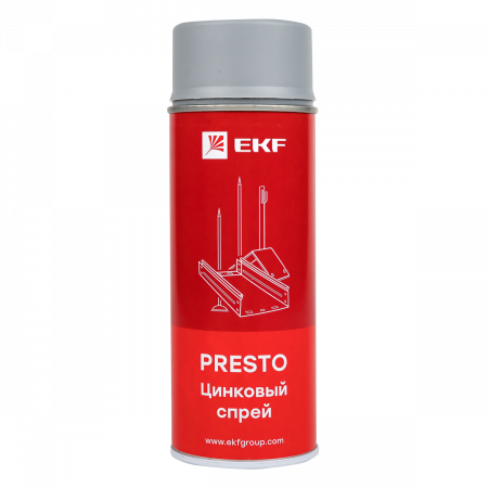 Цинковый спрей Presto 400мл EKF lp-zinc