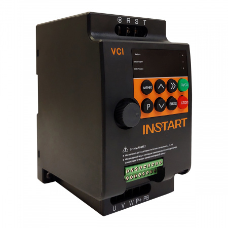 Преобразователь частоты VCI-G0.75-4B 0.75кВт, 2.1А, 3Ф, 380В±15%, 50Гц/60Гц, IP20 Instart 00110600