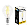 Лампа светодиодная LED 7вт Е14 теплый шар FILAMENT FERON LB-52 25874