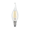 Лампа светодиодная филаментная LED 7 Вт 550 лм 2700К AC185-265В E14 свеча теплая Black Filament GAUSS 104801107