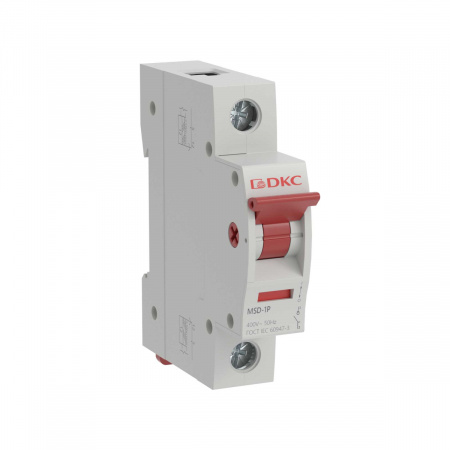 Выключатель нагрузки однополюсный 40A DKC MSD-1P40