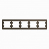 GLOSSA Рамка 5 постов горизонтальная шоколад Systeme Electric GSL000805