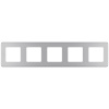 Рамка 5 постов INSPIRIA алюминий Legrand 673972