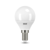 Лампа светодиодная LED 12 Вт 880 лм 3000К AC180-240В E14 шар P45 теплая  Elementary Gauss GAUSS 53112
