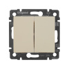 VALENA Выключатель двухклавишный в рамку слоновая кость Legrand 774305