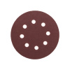 Диск абразивный на ворсовой основе, на липучке, перфорированный, P180, 125мм, 10 шт. Kranz KR-91-1169