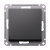 ATLASDESIGN РОЗЕТКА с заземл. со шторками с крышкой, 16А, IP20, механизм, БАЗАЛЬТ Systeme Electric ATN001446