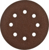 Круг шлифовальный ''СТАНДАРТ'' из абразивной бумаги на велкро основе, 6 отв., Р80, 150мм, 5шт ЗУБР 35350-150-080