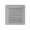 Решетка вентиляционная вытяжная стальная 2020, цвет серый ZERNBERG 10225291 00-022529