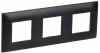 SKANDY Рамка 3-местная SK-F03Bl черный IEK SK-M32-K02