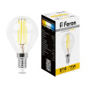 Лампа светодиодная LED 11вт Е14 теплый шар FILAMENT FERON LB-511 38013