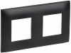 SKANDY Рамка 2-местная SK-F02Bl черный IEK SK-M22-K02
