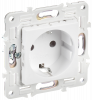 SKANDY Розетка с заземлением без защитных шторок 16А SK-R05W арктический белый IEK SK-R11-16-K01